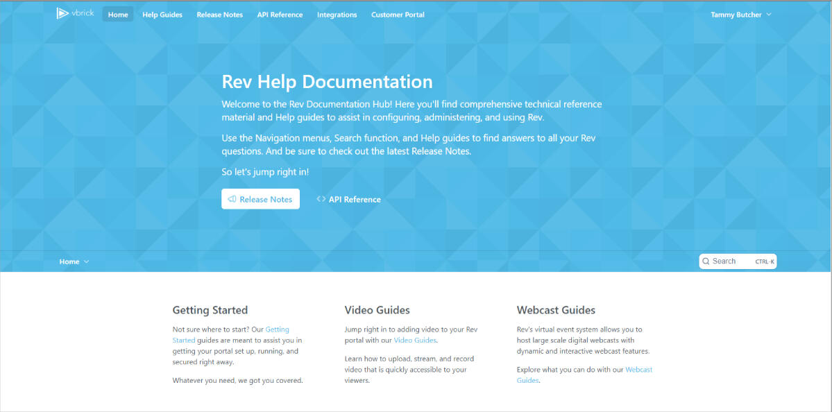 Rev Help Documentation